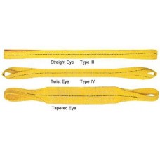4" FOUR PLY EYE & EYE POLYESTER SLING WITH FLAT EYES